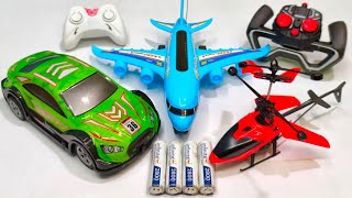 Radio Control Airplane A380 and Remote Control Racing Car Unboxing with Rc Helicopter and aeroplane [upl. by Haodnanehs]