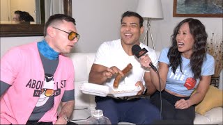 Paulo Costa CRAZY HILARIOUS REACTION To Mystery Gift Sean Strickland Robert Whittaker Khamzat [upl. by Rockie939]