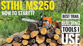 Stihl MS250 How To Start it [upl. by Barnard360]