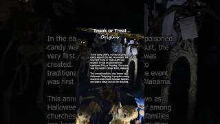 Trunk or Treat history explained shorts halloween [upl. by Macrae611]