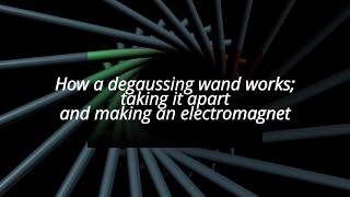 How a CRT degaussing wand works and taking it apart Plus turning it into an electromagnet [upl. by Ahsap]