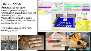 GRBLPlotter process automation laser engraver [upl. by Rhodie]