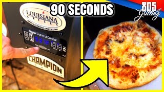 60 SECOND PIZZA DIY PELLET SMOKER OR BBQ [upl. by Falzetta]