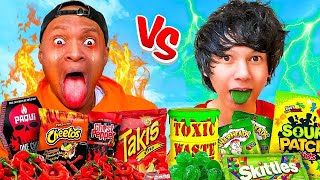 Eating The Worlds SPICIEST vs SOUREST FOODS [upl. by Mackler72]