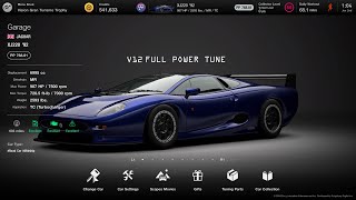 Gran Turismo 7 Jaguar XJ22092 V12XJR9 swap full power tune [upl. by Nilde]