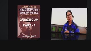 CAUSTICUM PART  1  A LECTURES ON HOMOEOPATHIC MATERIA MEDICA BY KENT [upl. by Llevel]