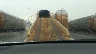 loading automobiles onto railcars [upl. by Nurat]