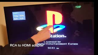 RCA to HDMI Adapter Test [upl. by Aleit737]