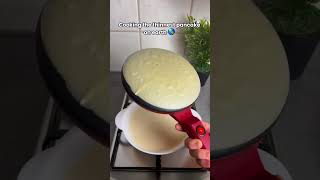 The easiest thin crepe😋 cooking crepes [upl. by Alemrac]