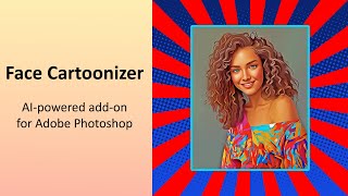 Using the Face Cartoonizer AIpowered addon for Adobe Photoshop [upl. by Attenauq]