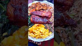 Trying soul food plate from Veggie Castle Queens New York shorts youtubeshorts food foodie [upl. by Barger]