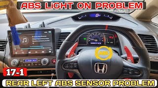 2010 Honda ABS Light Stays On  Honda Civic Reborn Rear Left Wheel Speed Sensor Problem Solved [upl. by Atok3]