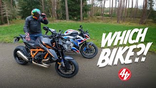 REAL WORLD  KTM 1390 Super Duke R  BMW M 1000 R [upl. by Scottie]