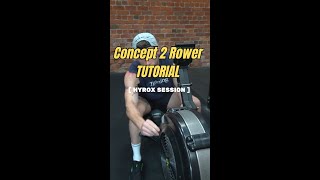 How To Use The Concept 2 Rower  Tutorial For Hyrox  CrossFit crossfit hyrox gymhumor [upl. by Eceer198]