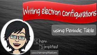 How To write electron configuration using periodic table  Dr K [upl. by Ariayek991]