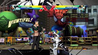 UMvC3 Spiderman Kara Sting Combo Comparison [upl. by Nissie]