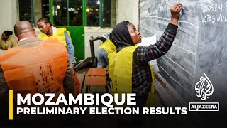 Mozambique elections Preliminary results point to ruling party victory [upl. by Naejeillib924]