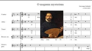 Giovanni Gabrieli  O Magnum Mysterium 1587 [upl. by Magnum701]