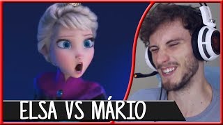 REACT Elsa VS Mario  Torneio de Titãs Part Felícia Rock  7 Minutoz [upl. by Votaw]