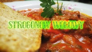 Strogonow z wołowiny stroganoff wołowy  PROSTY PRZEPIS [upl. by Romola536]