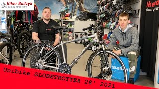 Unibike Globetrotter 28 2021  Prezentacja  Rowery w BikerBudzyk [upl. by Ezri119]