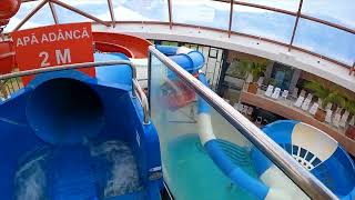 Tornado WaterSlide at Nymphaea WaterPark Oradea Romania [upl. by Nichols604]