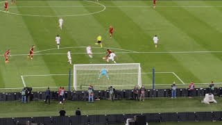 Roma  Bayer Leverkusen il gol di Edoardo Bove [upl. by Pelagi]