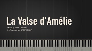 La Valse dAmélie  Yann Tiersen \\ Synthesia Piano Tutorial [upl. by Ancel]