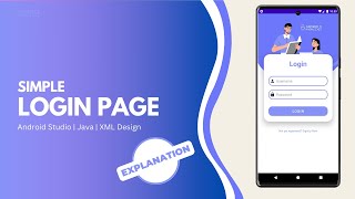 Login Page in Android Studio using Java  Explanation Video [upl. by Eastman]