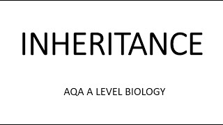 INHERITANCE  AQA A LEVEL BIOLOGY  EXAM QUESTIONS RUN THROUGH [upl. by Noiraa]