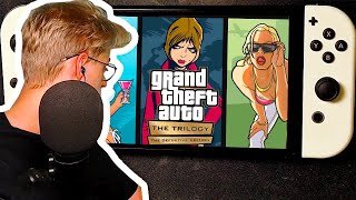 GTA Trilogy Remastered auf Nintendo Switch OLED im HANDHELD Modus angespielt [upl. by Harriette]