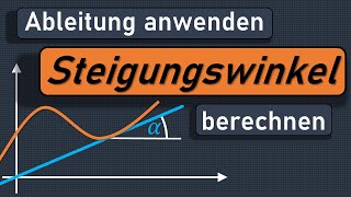 Steigungswinkel berechnen Steigungswinkel einer Funktion Steigung Ableitung Winkel arctan [upl. by Casandra917]