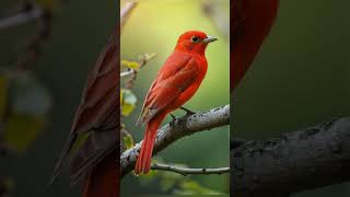 Red cardinal nature birdsong wildlife birdsingingmusic birds [upl. by Lodie820]