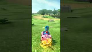 How to do the shroomless 200cc beginning shortcut on Hyrule Circuit in MK8D [upl. by Yentiw326]