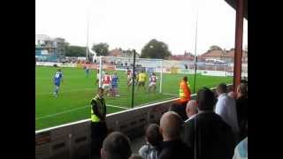 Kasper Schmeichel Over Head Kick  Morecambe vs Notts County 0910 Season [upl. by Kubiak]