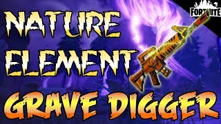 FORTNITE  Nature Element Grave Digger Save The World Gameplay Legendary Perks Fully Upgraded [upl. by Assennev639]