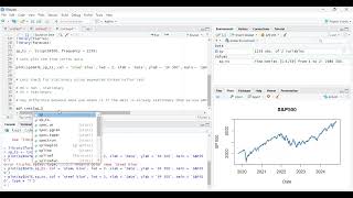 Forecasting the SampP 500 using Time Series Econometrics   ARIMA Model  R programming [upl. by Eniagrom]