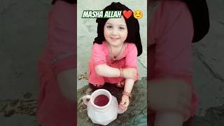 Masha allah ❤☺ mashaallah islamicgirl cute babygirl kids cutenessoverload viralshort shorts [upl. by Golda]