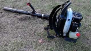 2 Cycle 205MPH Echo PB651 Backpack Blower Demo 633cc Leaf Blower [upl. by Mohammed619]