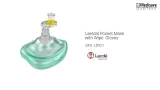 Laerdal Pocket Mask with Wipe Gloves LD021 [upl. by Enelav861]