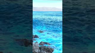 Relaxing surf Waves crashing on rocks searelaxation seasounds nature [upl. by Harriet]