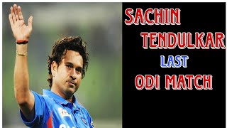 Sachin Tendulkar last odi match  Sachin Tendulkar last match  Sachin Tendulkar batting [upl. by Nodnelg]