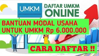 Banyak yang belum tahu  Cara dapatkan Bantuan Modal usaha UMKM Rp 6 juta dari KEMENSOS [upl. by Koren]