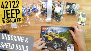 Распаковка и ускоренная сборка LEGO Technic 42122 JEEP Wrangler [upl. by Chipman]