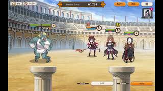 Konosuba Battle Arena  Lightning Orc Warrioress  1503k DMG  Full Auto [upl. by Lynsey]