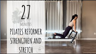 Pilates Reformer  Beginner  Strengthen and Stretch [upl. by Yrreb]