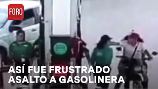 Despachadora frustra asalto en gasolinera de Teoloyucan Estado de México  Las Noticias [upl. by Keyser]