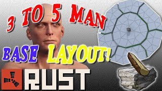 3 TO 5 MAN BASE LAYOUT  RUST [upl. by Spiers357]