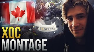 Best of quotXQCquot CANADIAN TANK GOD  Overwatch Montage [upl. by Noemad]