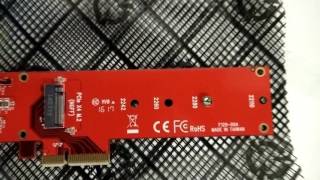 StarTechcom x4 PCIExpress to M2 PCIe SSD Adapter Unboxing [upl. by Erastes]